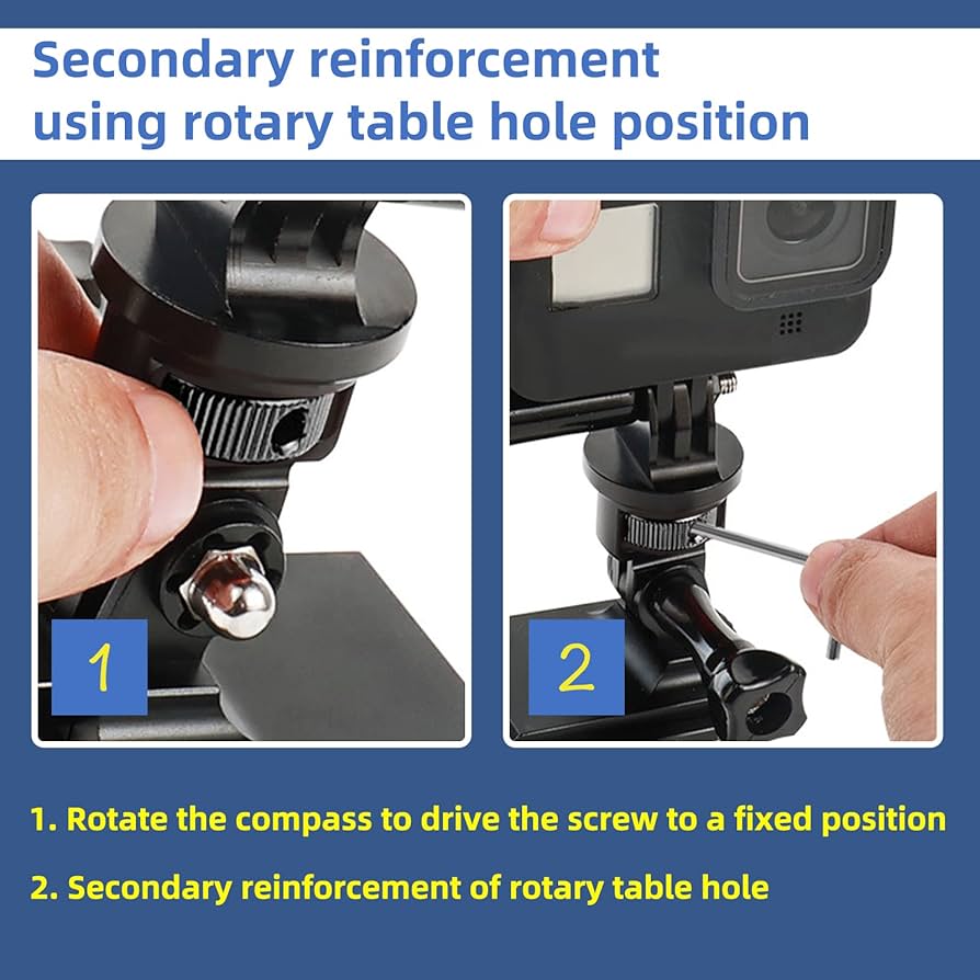 GoPro - 【かず】GoPro Camera Tripod Mount for Gopro Adapter, 360° Adjustment 1/4